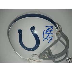  Peyton Manning Signed Indianapolis Colts Mini Helmet 