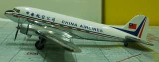 Hogan 1/200 China Airlines DC 3/C 47 1950s Colors. With Rolling 