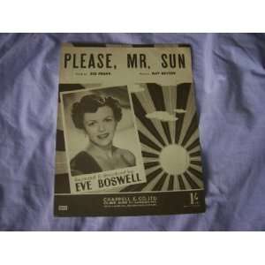  Please Mr Sun (Sheet Music) Eve Boswell Books