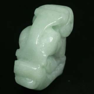 Pi Xiu on Gold Ingot Green Pendant Grade A Jade Jadeite  