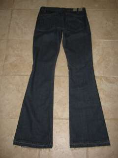 NEW Elizabeth James Textile JIMI Flared Jeans Sz 28 Dark Wash Stretch 