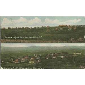 Reprint Braddock Heights, Maryland, ca. 1908  as seen from Chigre 