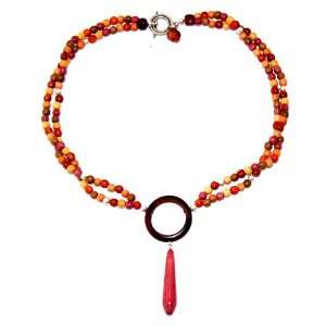  18 in. Exotic Wood Necklace   Sofia Collection Style 5MX 