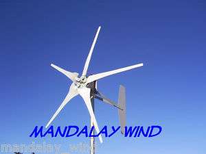 Wind Turbine Generator 5 Blade 500 Watt 24 Volt  