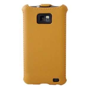   Leather Flip Casae (Camel / Light Tan) Cell Phones & Accessories