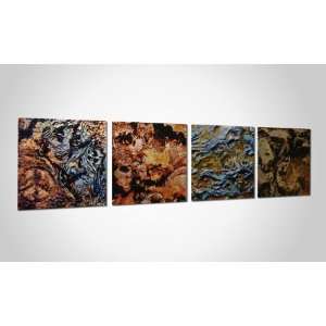  Earth Tones Abstract Art Mother Earth   48x12in 