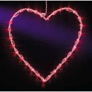  LIGHTED HEART VALENTINES DAY WINDOW DECORATION 