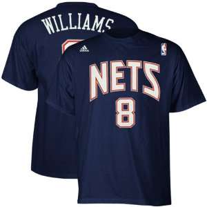  NBA adidas Deron Williams New Jersey Nets #8 Net Number T 