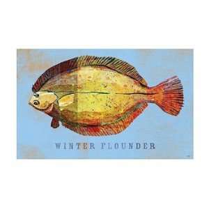  Winter Flounder   Poster by John Golden (19x13): Home 