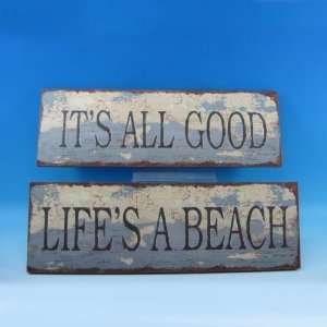  Wooden Weathered Nautical Signs 20   Set of 2: Home 