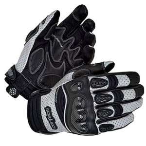  CORTECH ACCELERATOR SERIES 3 LEATHER GLOVES BLACK/SILVER 