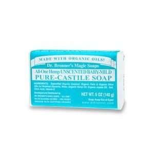  Dr. Bronners Bar Soap (5 oz Bar, Unscented): Home 