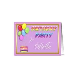  Stella Birthday Party Invitation Card: Toys & Games