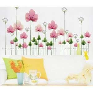  Reusable/removable Decoration Wall Sticker Decal  Pink 