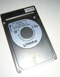 Kingston DataPak PC Card Type II HDD DP PCM2/2GB  