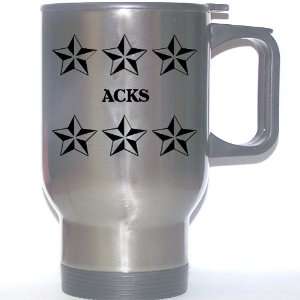  Personal Name Gift   ACKS Stainless Steel Mug (black 