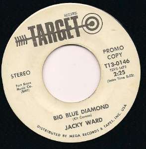 Jacky Ward Big Blue Diamond Target 45 Records  