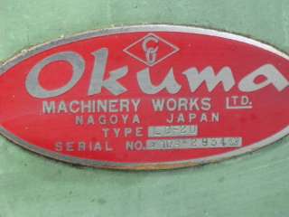 OKUMA LC20 2SC CNC LATHE 15.750  