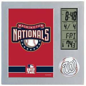  Wincraft Washington Nationals Desk Clock Sports 