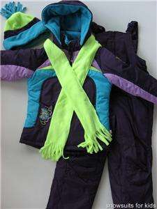 NWT Girls 2T 3T 4T Rothschild 4 piece Snowsuit ski outfit $95RV  
