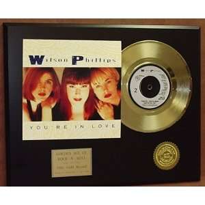 Wilson Phillips 24kt 45 Gold Record & Original Sleeve Art LTD Edition 