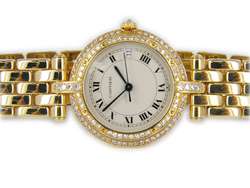 18kt Yellow Gold Ladies Cartier Panther Cougar Watch  
