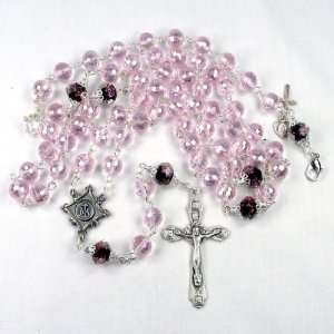  Light Rose AB crystal 10mm rosary Arts, Crafts & Sewing