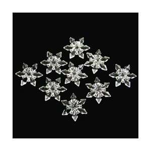  Clear Diamond Snowflakes, Vase Filler Gems, 7 oz Bag: Home 