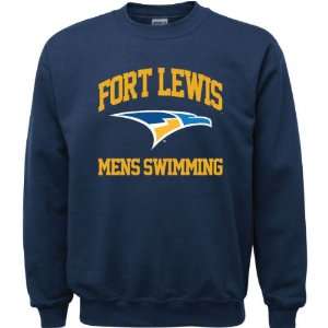  Fort Lewis College Skyhawks Navy Youth Mens Swimming Arch 
