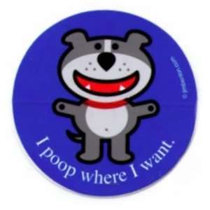  Dog of Glee Poop Where Want Sticker Toys & Games
