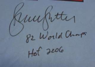   Autographed St. Louis Cardinals Jersey 82 World Champs, HOF 06 PSA/DNA