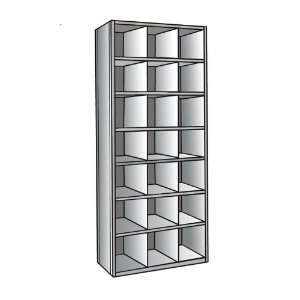  Hallowell Metal Shelving Starter Units with 21 Bins   12H 