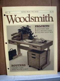 Woodsmith Magazine No. 31 Router Buyers Guide  