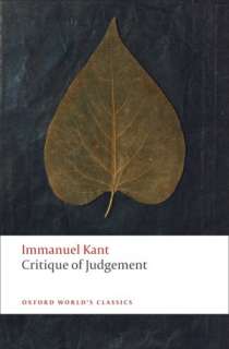   Critique of Judgement by Immanuel Kant, Oxford 