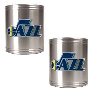  Utah Jazz 2pc Stainless Steel Can Holder Set: Kitchen 