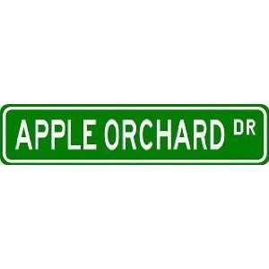  APPLE ORCHARD Street Sign ~ Custom Street Sign   Aluminum 