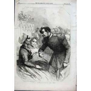   Scene In French Life By Thomas Fine Art 1856 Old Print: Home & Kitchen