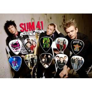  Sum 41 Guitar Pick Display Limited 100 Only: Musical 