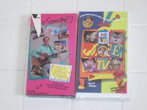 JOE SCRUGGS Lot 2 VHS Joes First Video/Musical Joe TV  