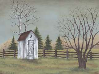 Country Outhouse Lisa Kennedy Framed Picture Print Art  