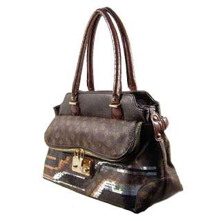 Designer Inspired Fashion Elegant Golden Buckle Baguette Handbag Purse 
