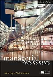 Managerial Economics, (1405160470), Ivan Png, Textbooks   Barnes 
