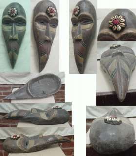 RARE AFRICAN ART BAGA MASK W/BEAK 19.5 3LBS GUINEA  