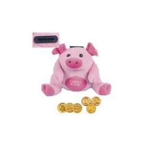  Plush Pink Pig Bank: Toys & Games
