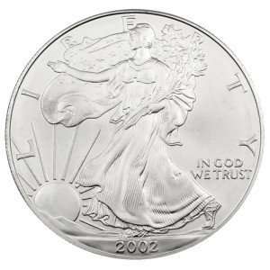  2002 AMERICAN EAGLE SILVER DOLLAR 