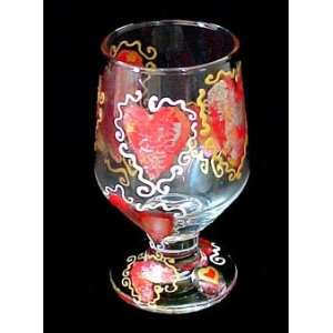   Design   Hand Painted   High Ball   Drinking Glass: Kitchen & Dining