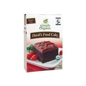   Simply Organic Cake, Devils Food Cake Mix  3x11.6 OZ