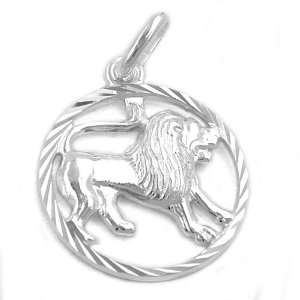  ZODIAC PENDANT, LION, SILVER 925, NEW: DE NO: Jewelry