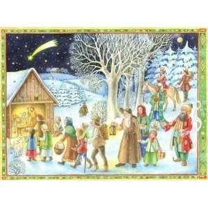  Village Nativity German Advent Calendar: Home & Kitchen