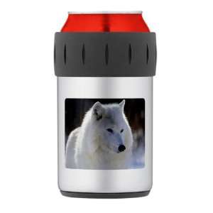    Thermos Can Cooler Koozie Arctic White Wolf: Everything Else